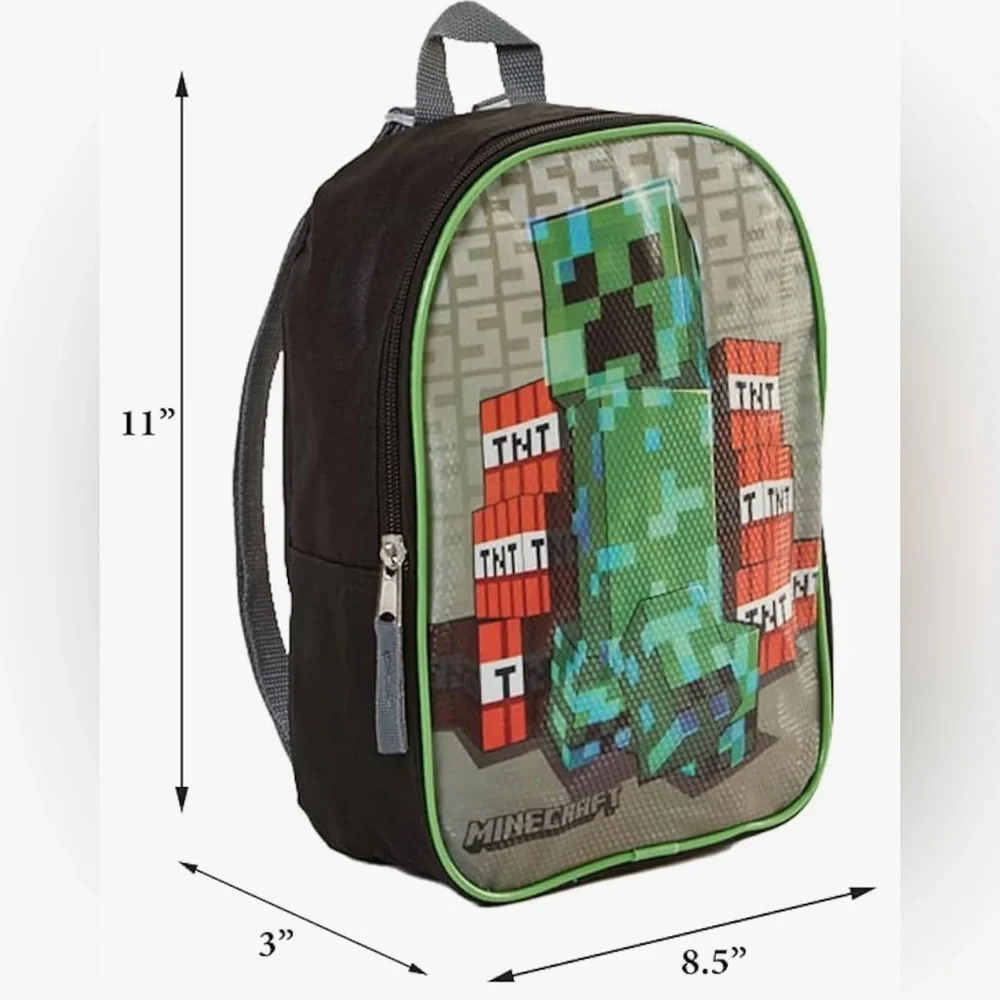 NWT Mine Craft Game Figure Mini Backpack Bag for Kids - Picture 2 of 4